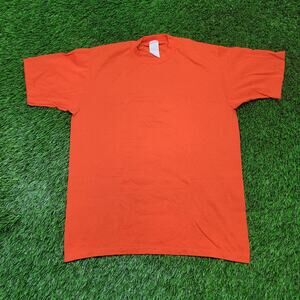 Vintage 80s Jerzees Blank T-Shirt Mens Large USA Made Single-Stitch